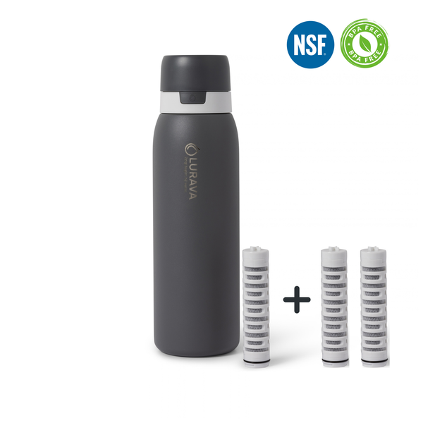 Lurava Go Bottle Pro – Midnight Steel Edition