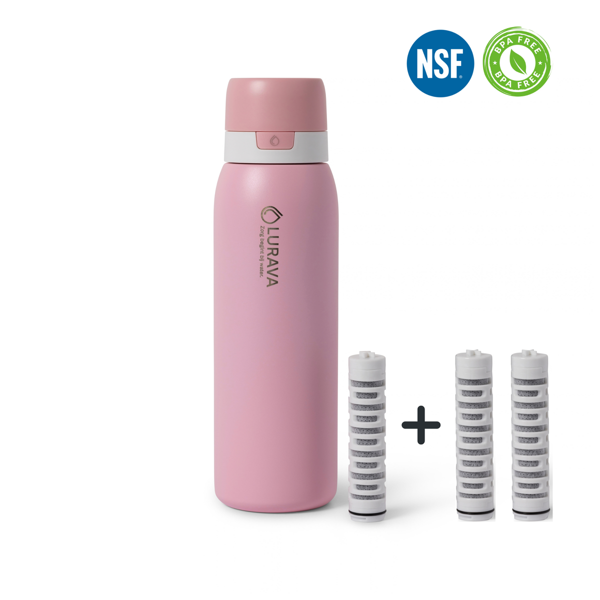 Lurava Go Bottle Pro – Blush Rose Edition