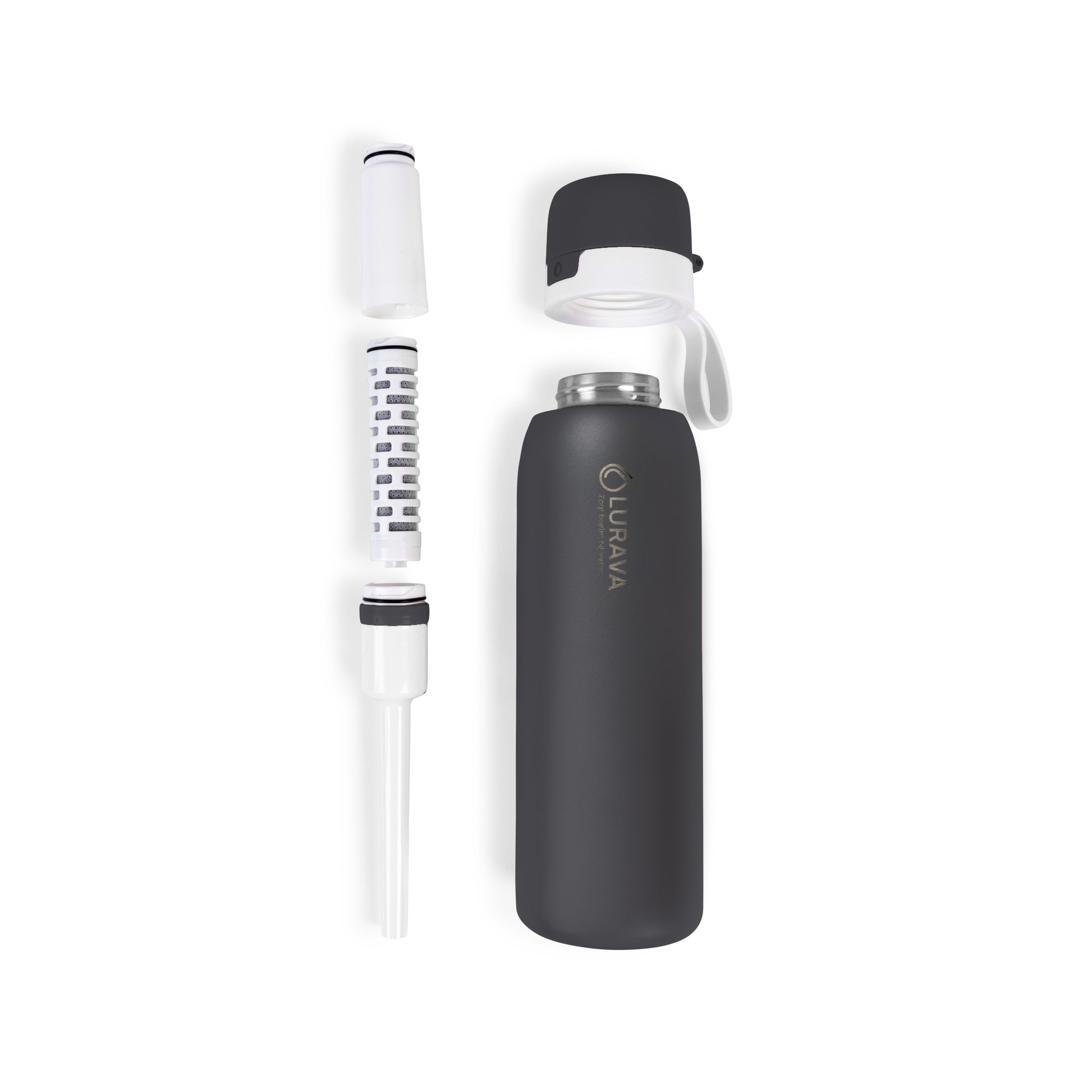 Lurava Go Bottle Pro – Midnight Steel Edition